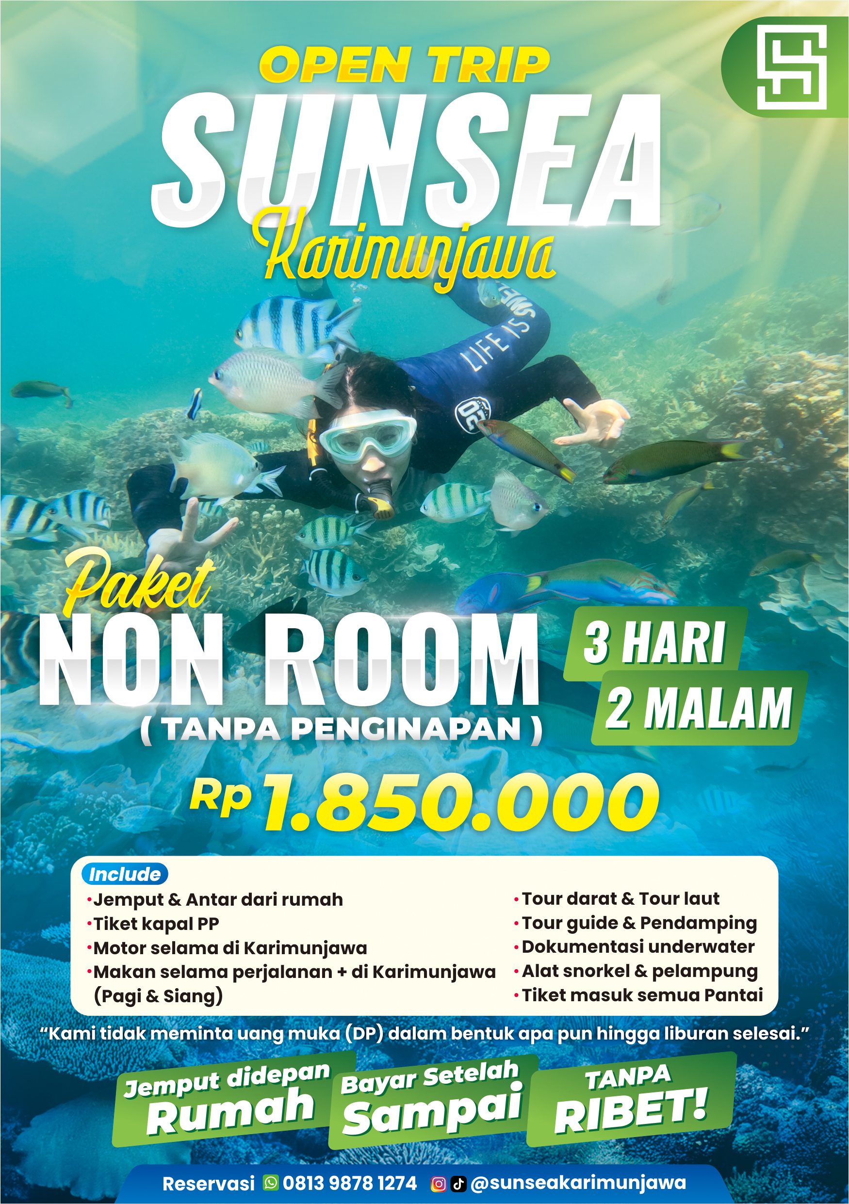 Open Trip Karimun Jawa Non Room